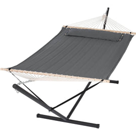 Double-Quilted-Fabric-Hammock-with-Stand#color_dark-grey