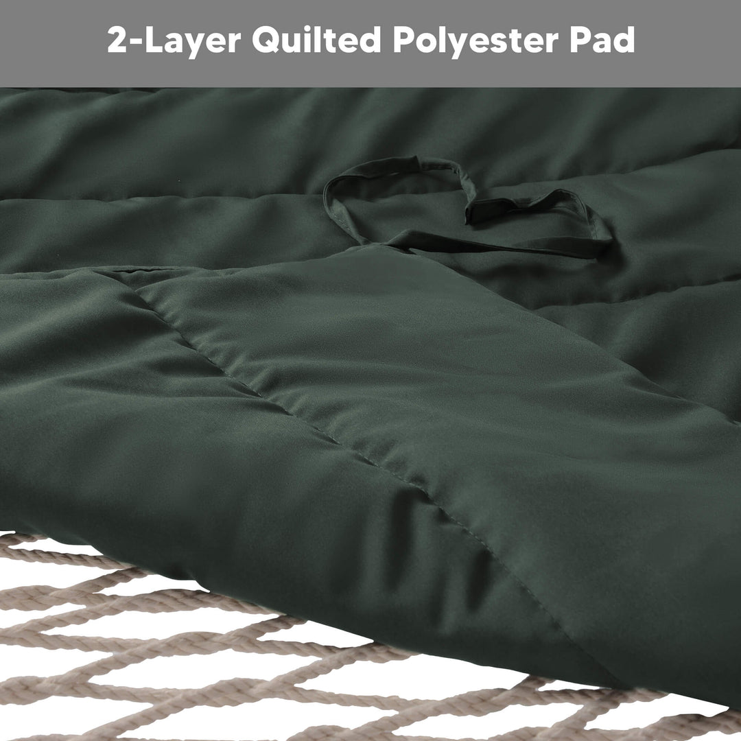 SUNCREAT-2-Layer-Cotton-Rope-Hammock#color_green-gray