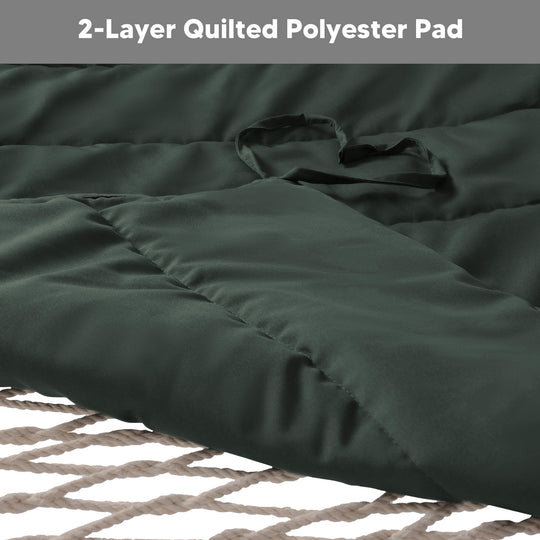 SUNCREAT-2-Layer-Cotton-Rope-Hammock#color_green-gray