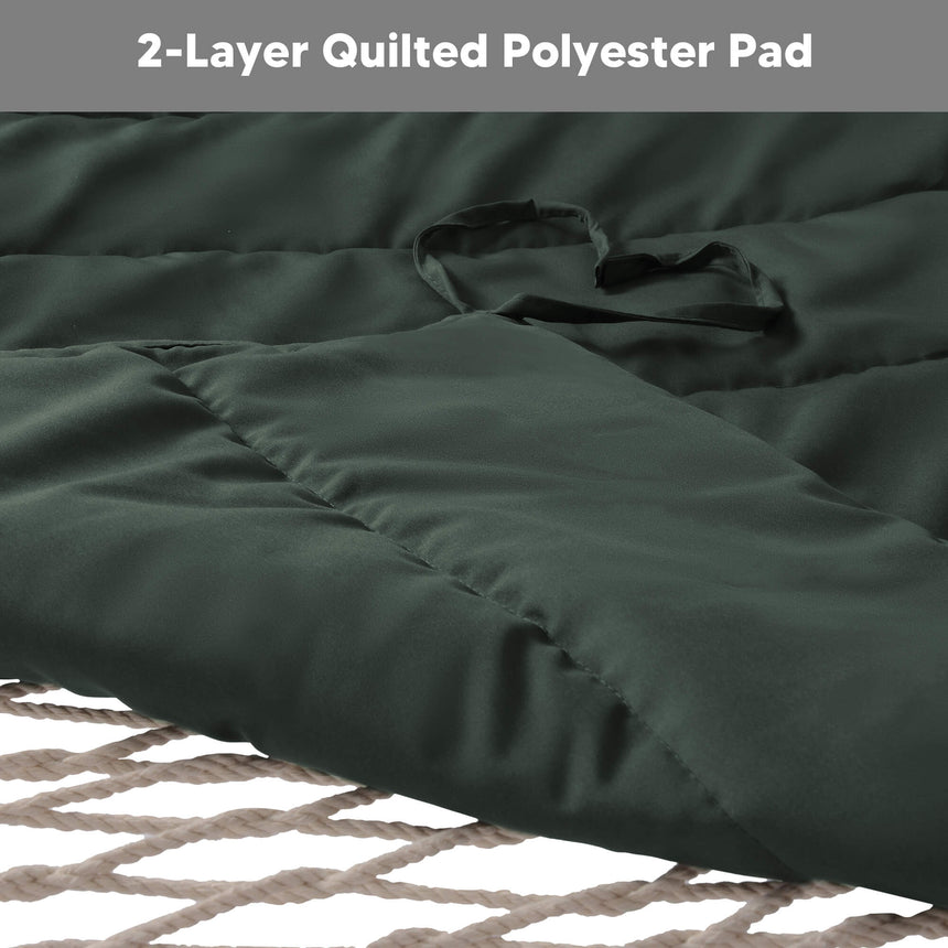 SUNCREAT-2-Layer-Cotton-Rope-Hammock#color_green-gray