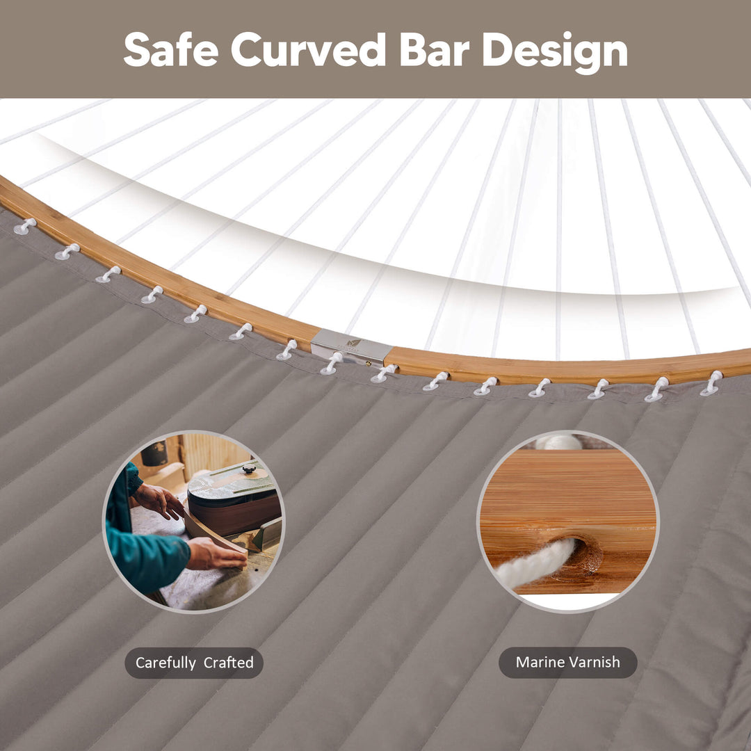 hammock with stand and sunshade#color-c_brown