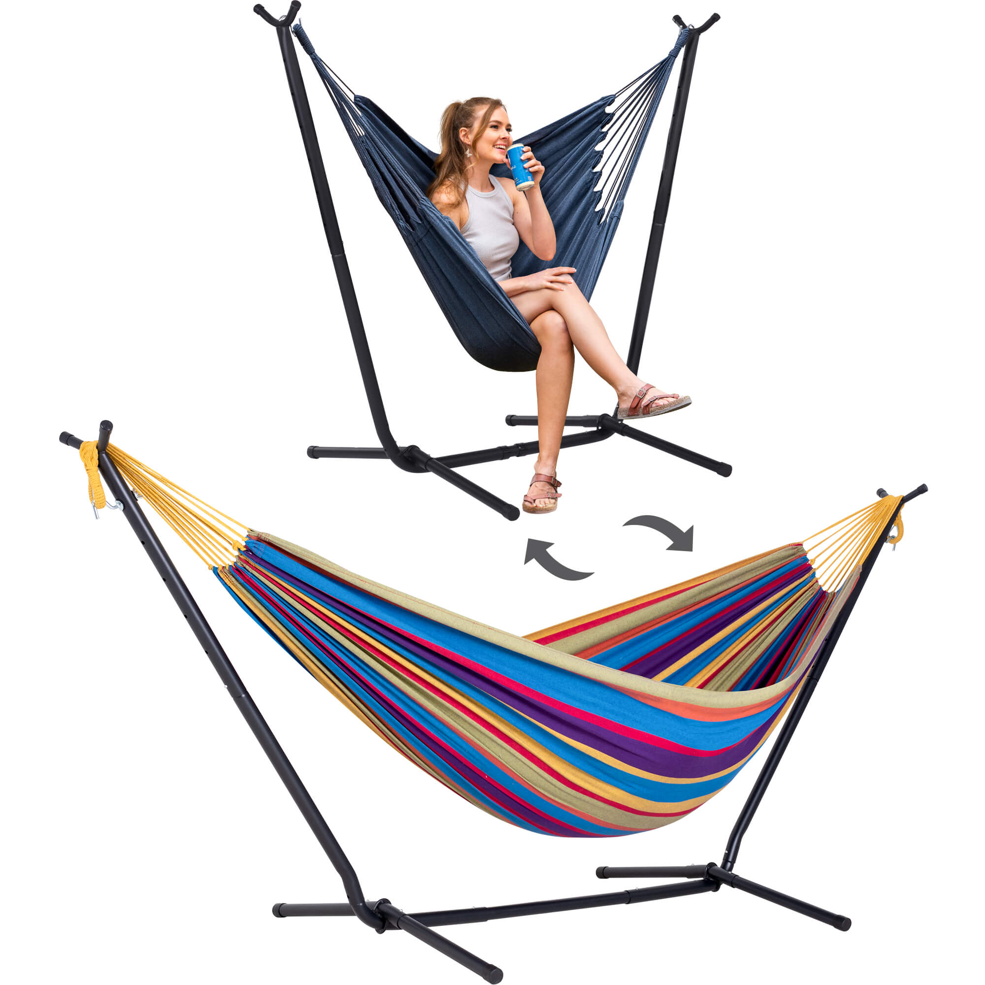 SUNCREAT-2-in-1 Heavy-Duty-2-Person-Hammock-with-Stand#color_purple-stripes