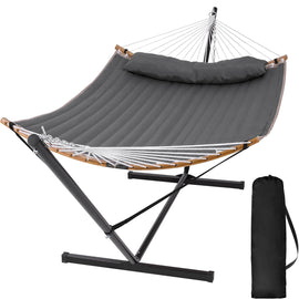 SUNCREAT-Double-Quilted-Hammock-with-Stand-Dark-Gray#color_dark-gray