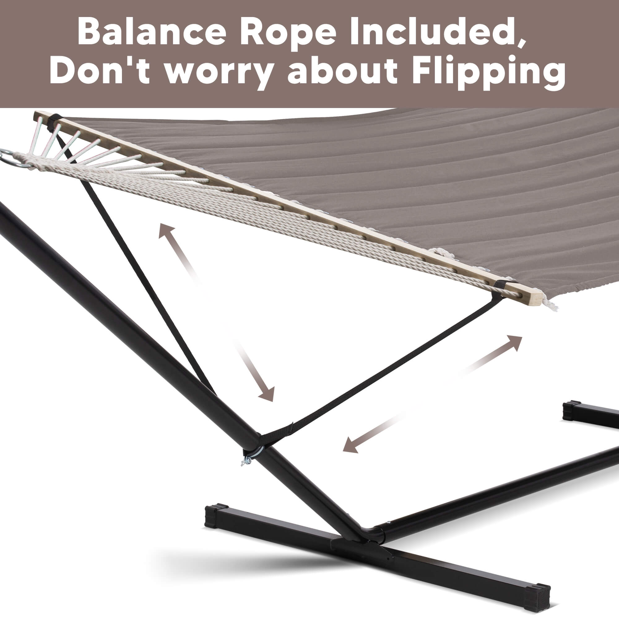 Standing Hammock with Stand#color_brown