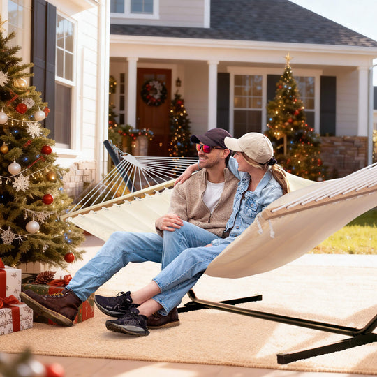 hammock with stand#color_white