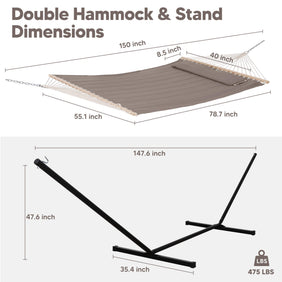 hammock with stand#color_brown