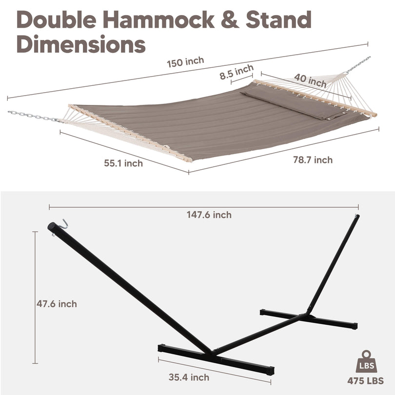 hammock with stand#color_brown