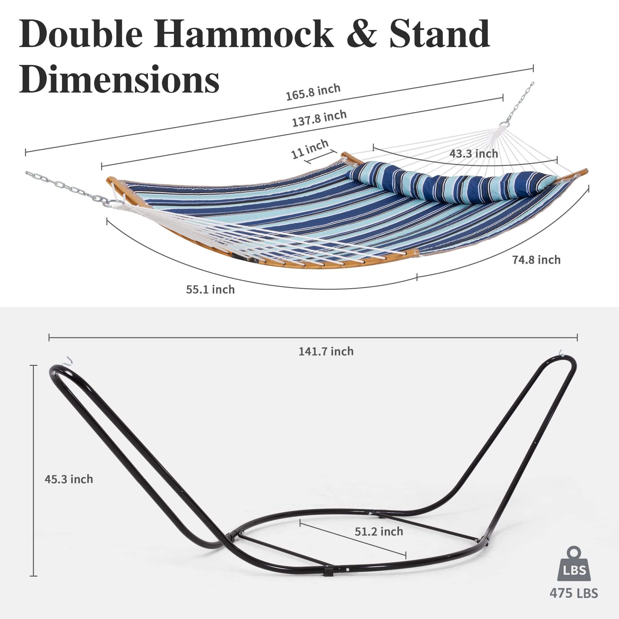 Outdoor-Heavy-Duty-Hammock-with-Stand#color_blue-stripes