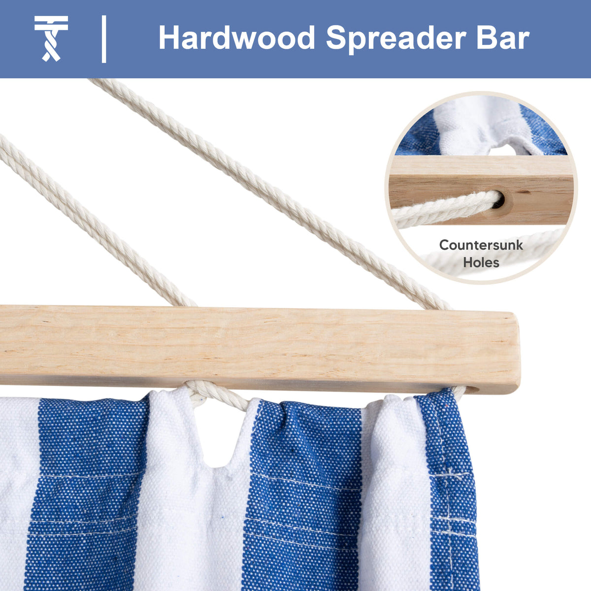 tree hammock swing#color_blue-white-stripes