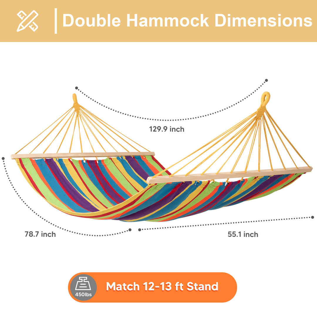 tree hammock swing#color_colorful-stripes