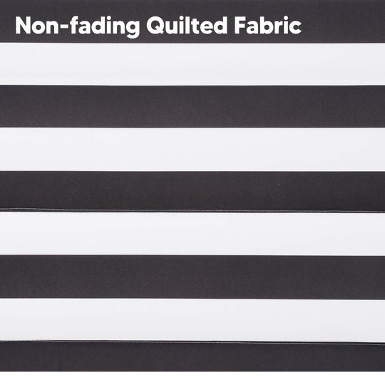 SUNCREAT Quilted Fabric Hammock#color_black-stripes