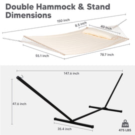 hammock with stand#color_beige
