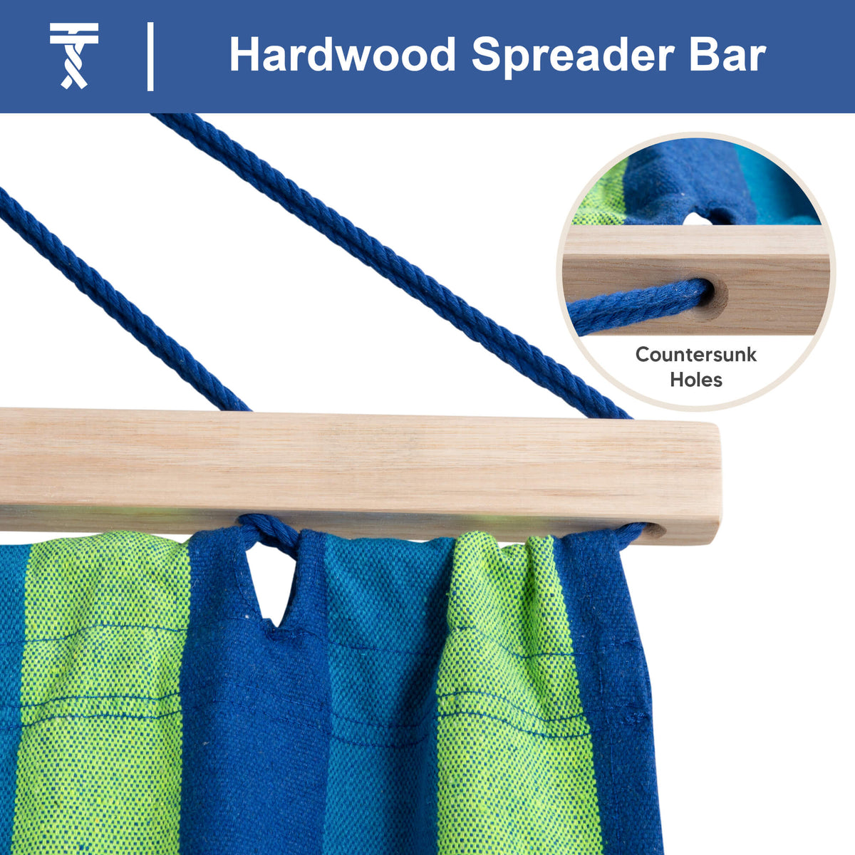 tree hammock swing#color_blue-stripe