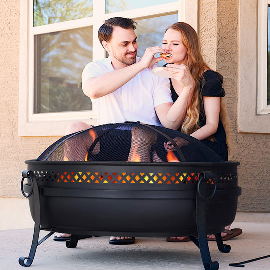 Outdoor-Bonfire-Wood-Burning-Fire-Pit-with-Grill-and-Fireplace-Poker#size_40-inch