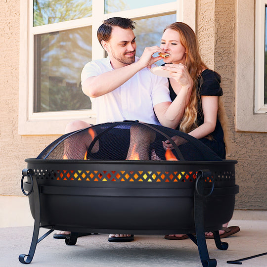 Outdoor-Bonfire-Wood-Burning-Fire-Pit-with-Grill-and-Fireplace-Poker#size_40-inch-2
