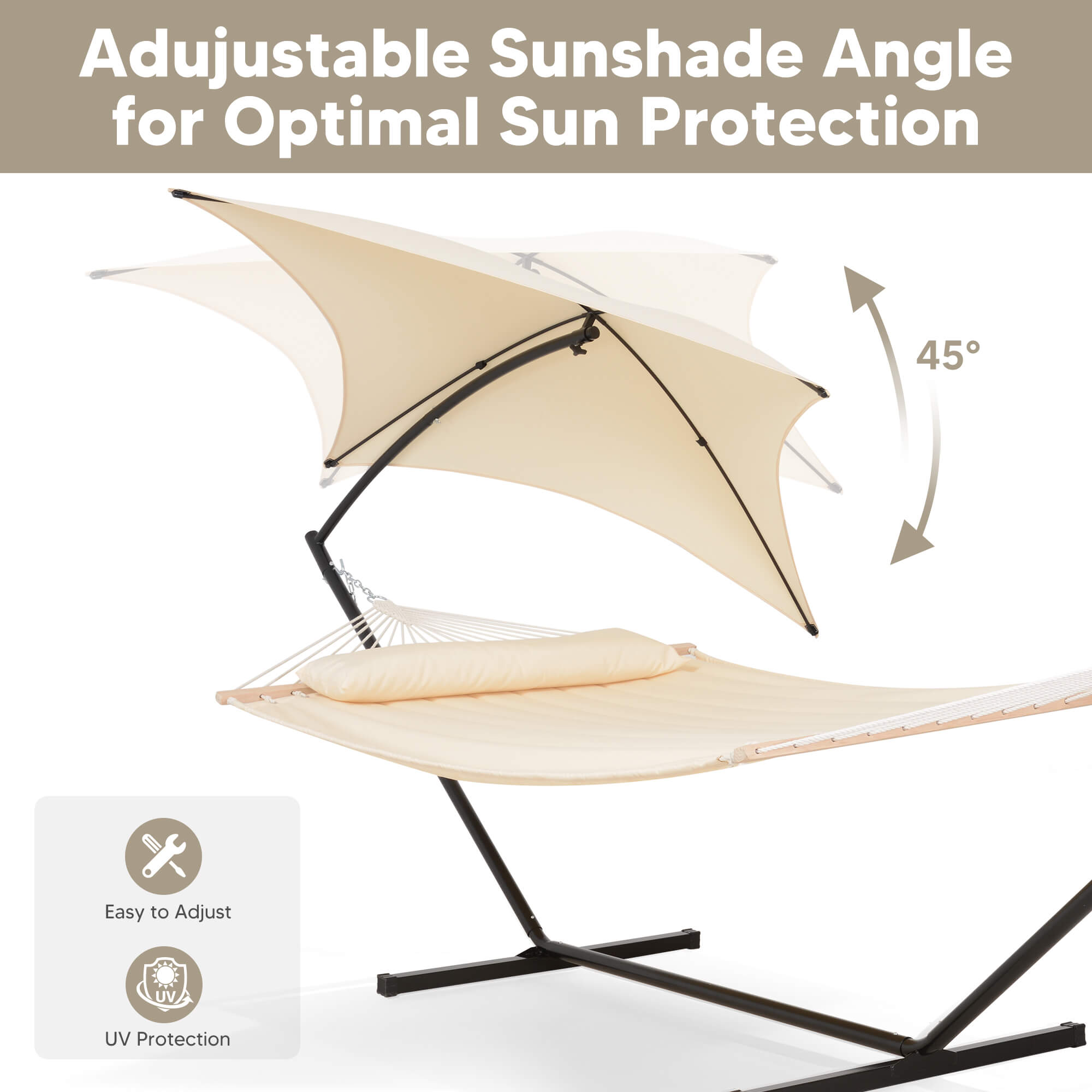 Standing Hammock with Stand#color_white