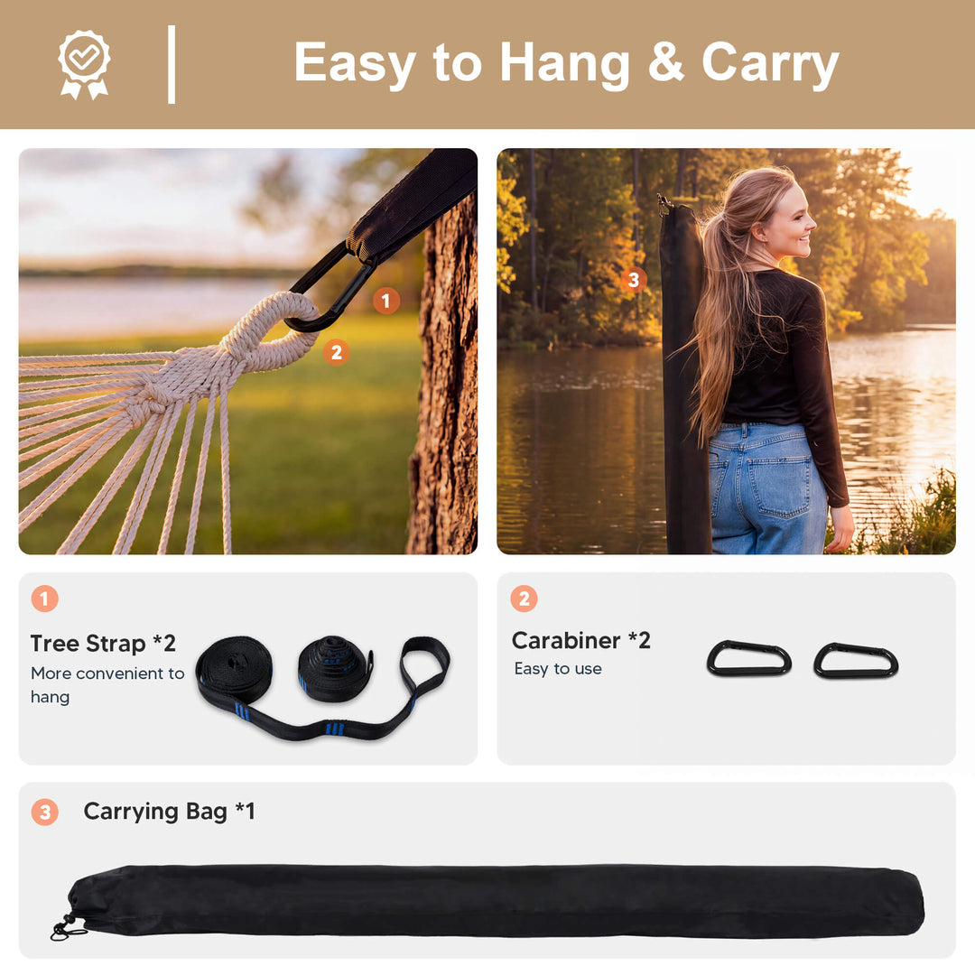 tree hammock swing#color_coffee-stripes