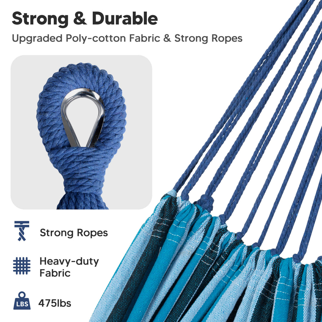 canping hammocks#color_light-blue-stripes
