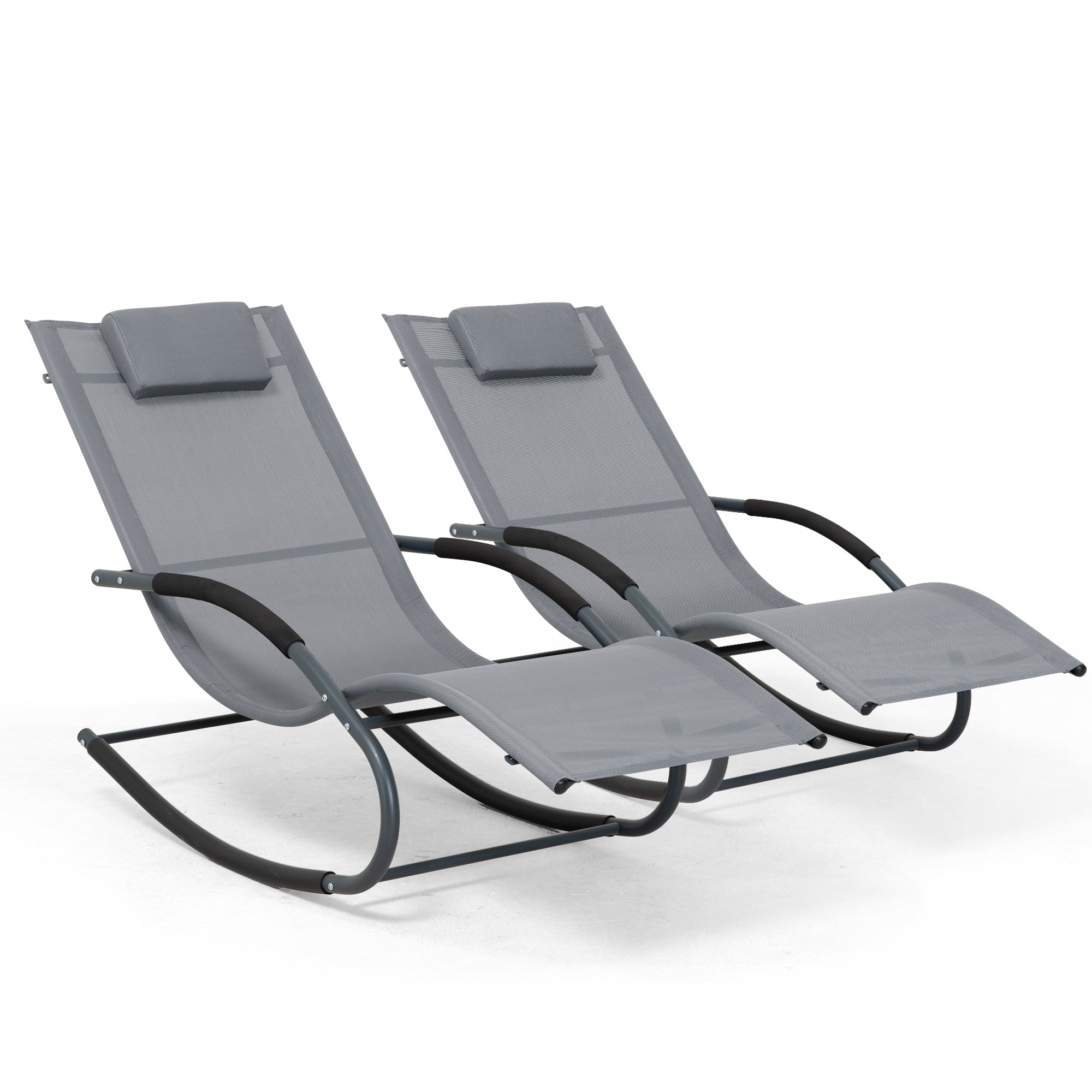 Outdoor Lounge Chair #color_grayish-blue-2