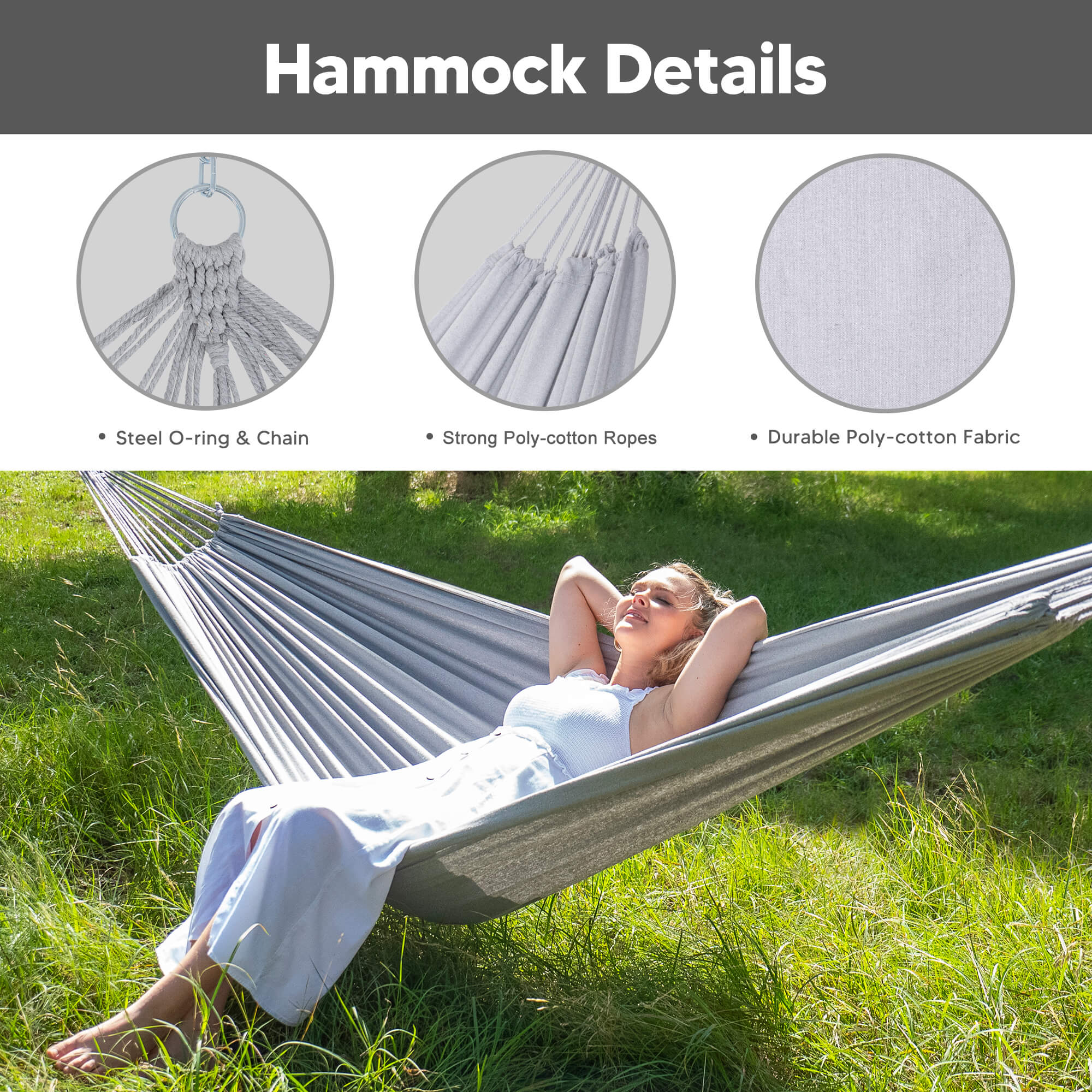 hammock with stand#color_light-gray