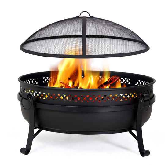 Outdoor-Bonfire-Wood-Burning-Fire-Pit-with-Grill-and-Fireplace-Poker#size_40-inch