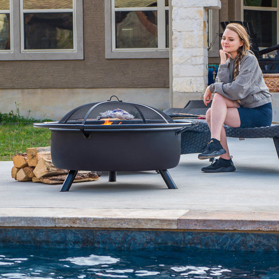 Outdoor-Bonfire-Wood-Burning-Fire-Pit#size_42-inch-black