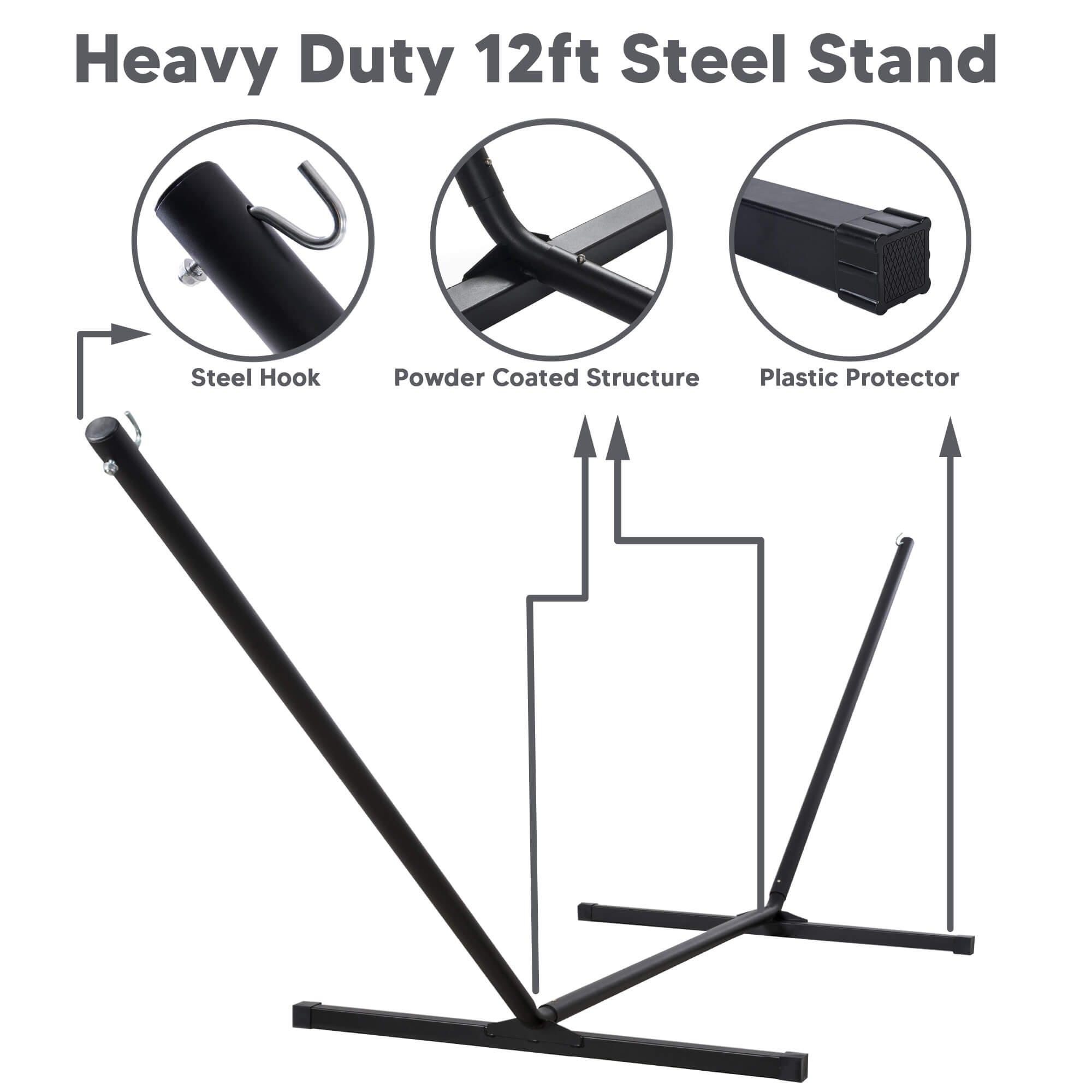 hammock with stand#color_dark-green