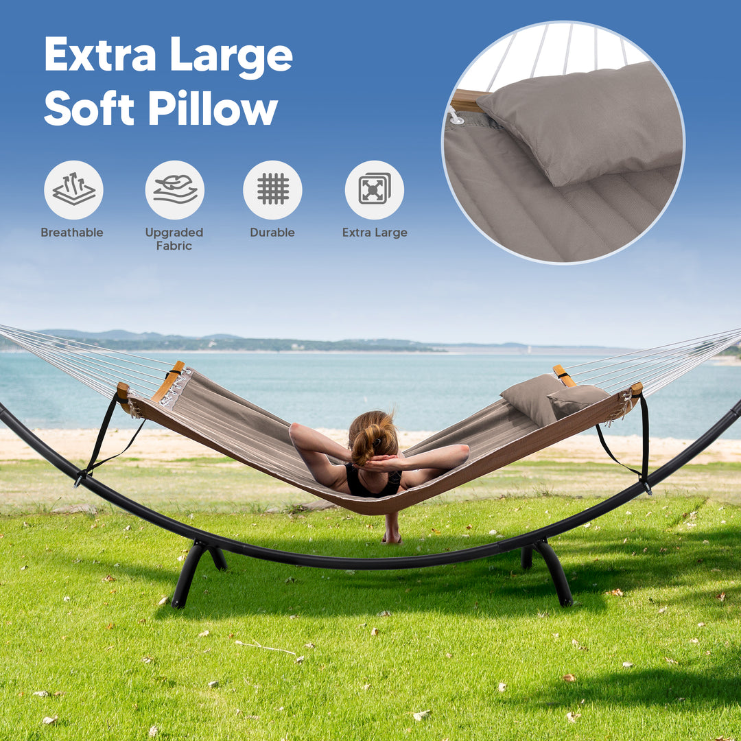 Portable Freestanding Hammock with Stand for Backyard