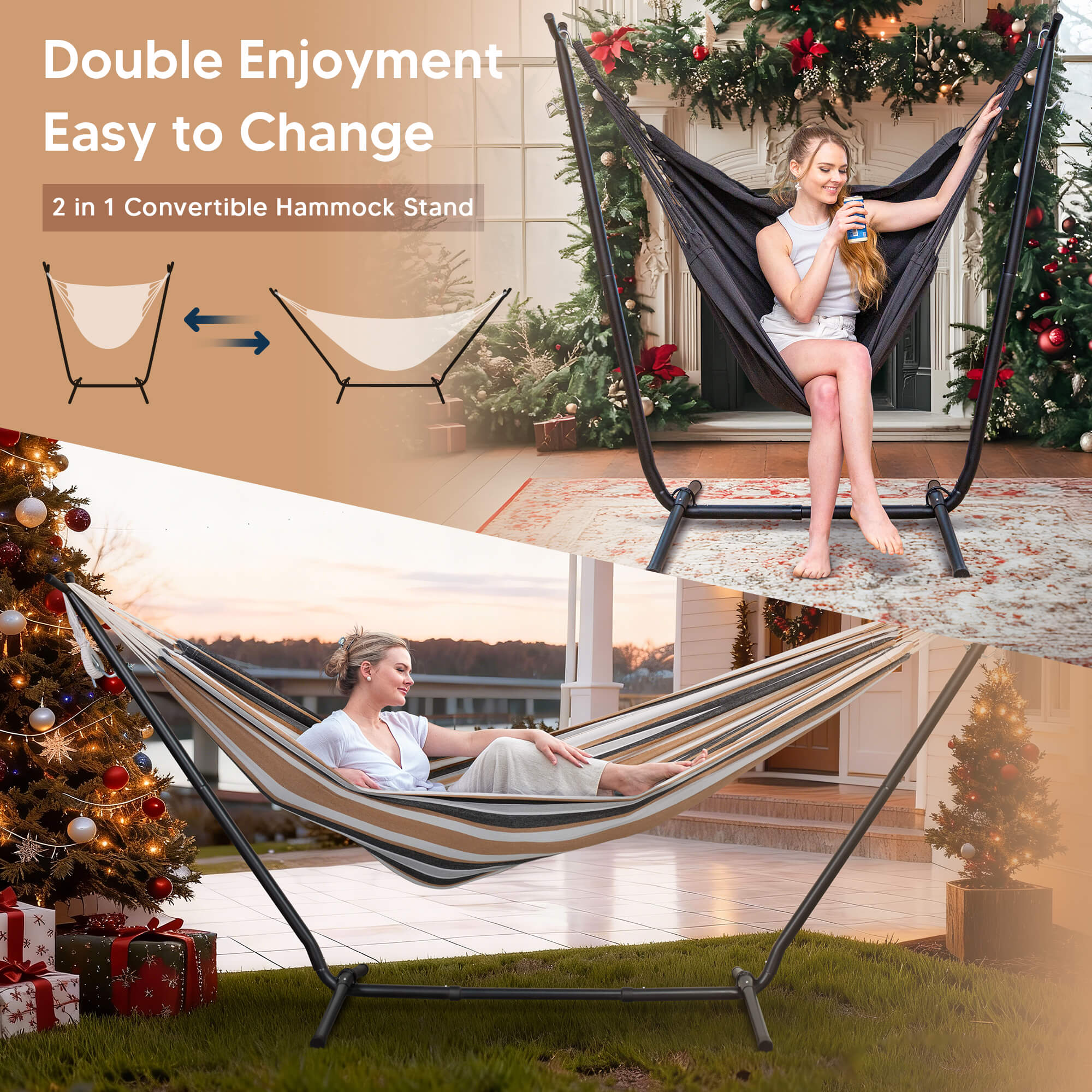 SUNCREAT-2-in-1 Heavy-Duty-2-Person-Hammock-with-Stand#color_coffee-stripes