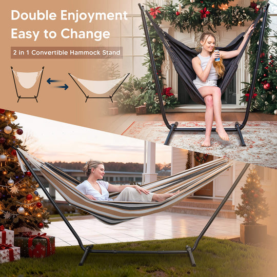 SUNCREAT-2-in-1 Heavy-Duty-2-Person-Hammock-with-Stand#color_coffee-stripes
