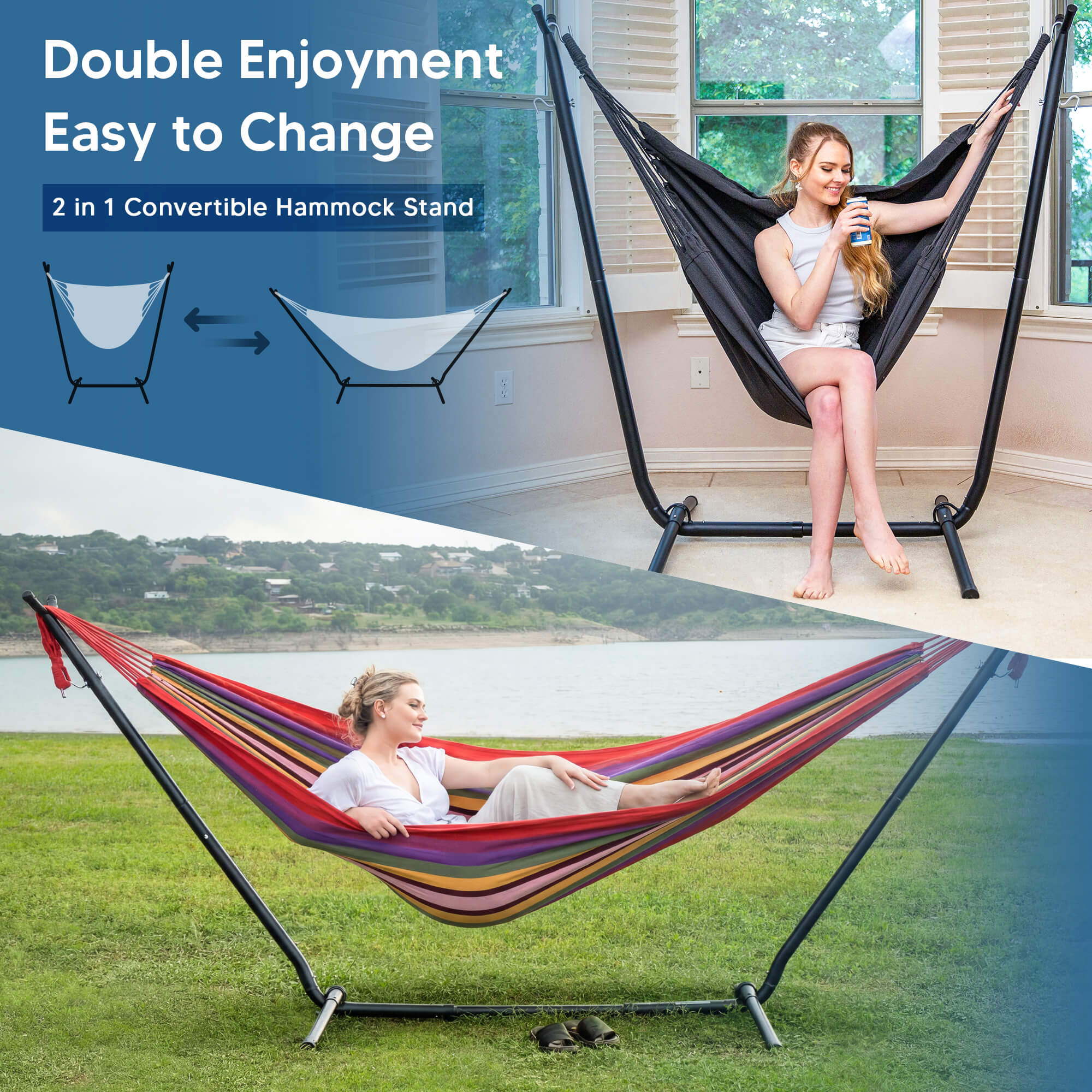 SUNCREAT-2-in-1 Heavy-Duty-2-Person-Hammock-with-Stand#color_red-stripes