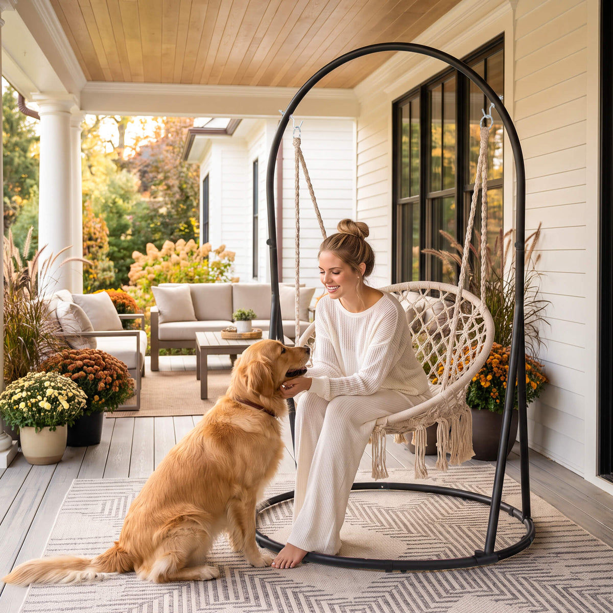 Heavy-Duty-Hammock-Chair-with-Stand#color_beige-2