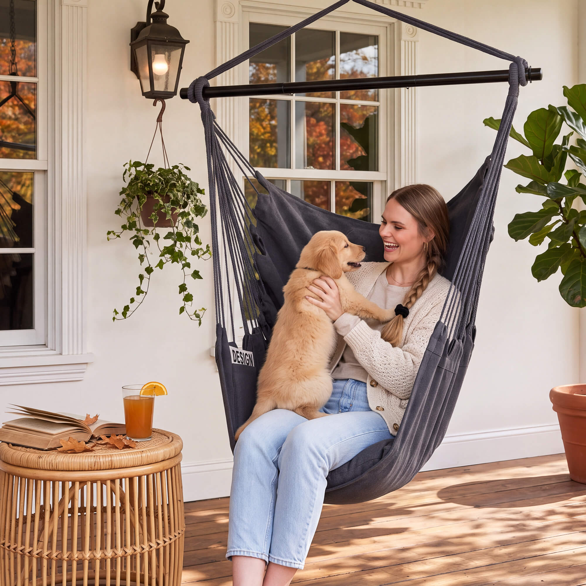 SUNCREAT Hammock Chair Gray#color_gray
