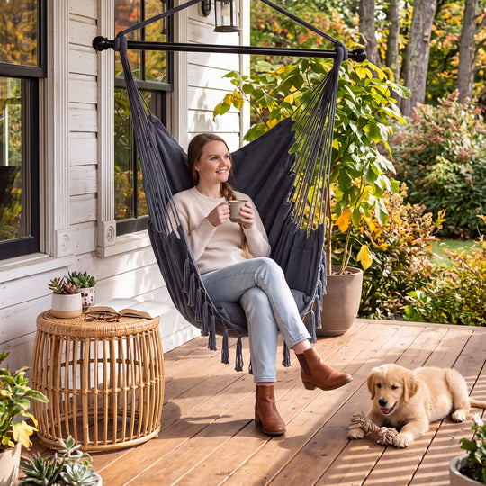 SUNCREAT Hammock Chair Gray#color_gray