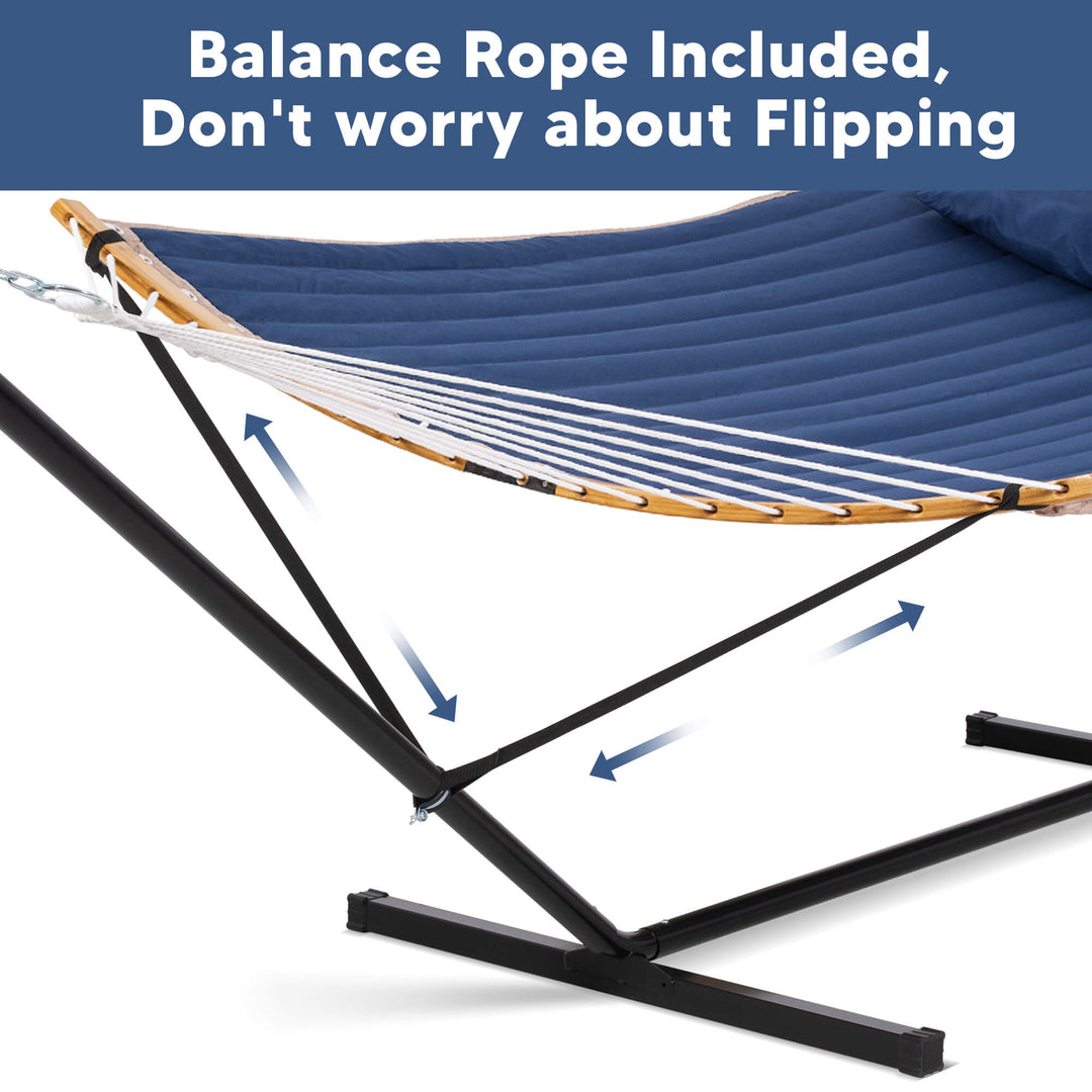 hammock with stand and sunshade#color-c_navy