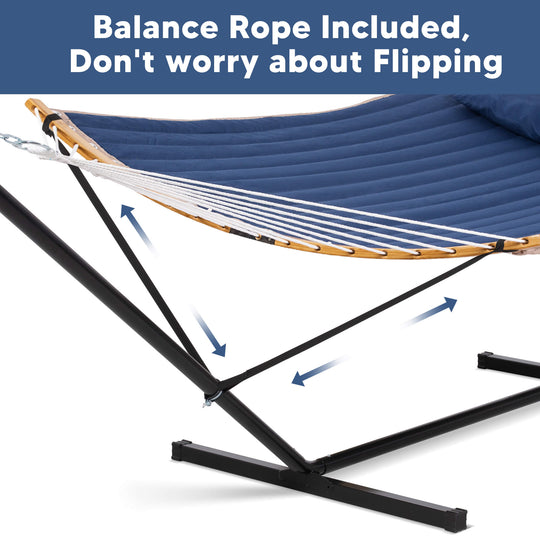 hammock with stand and sunshade#color-c_navy