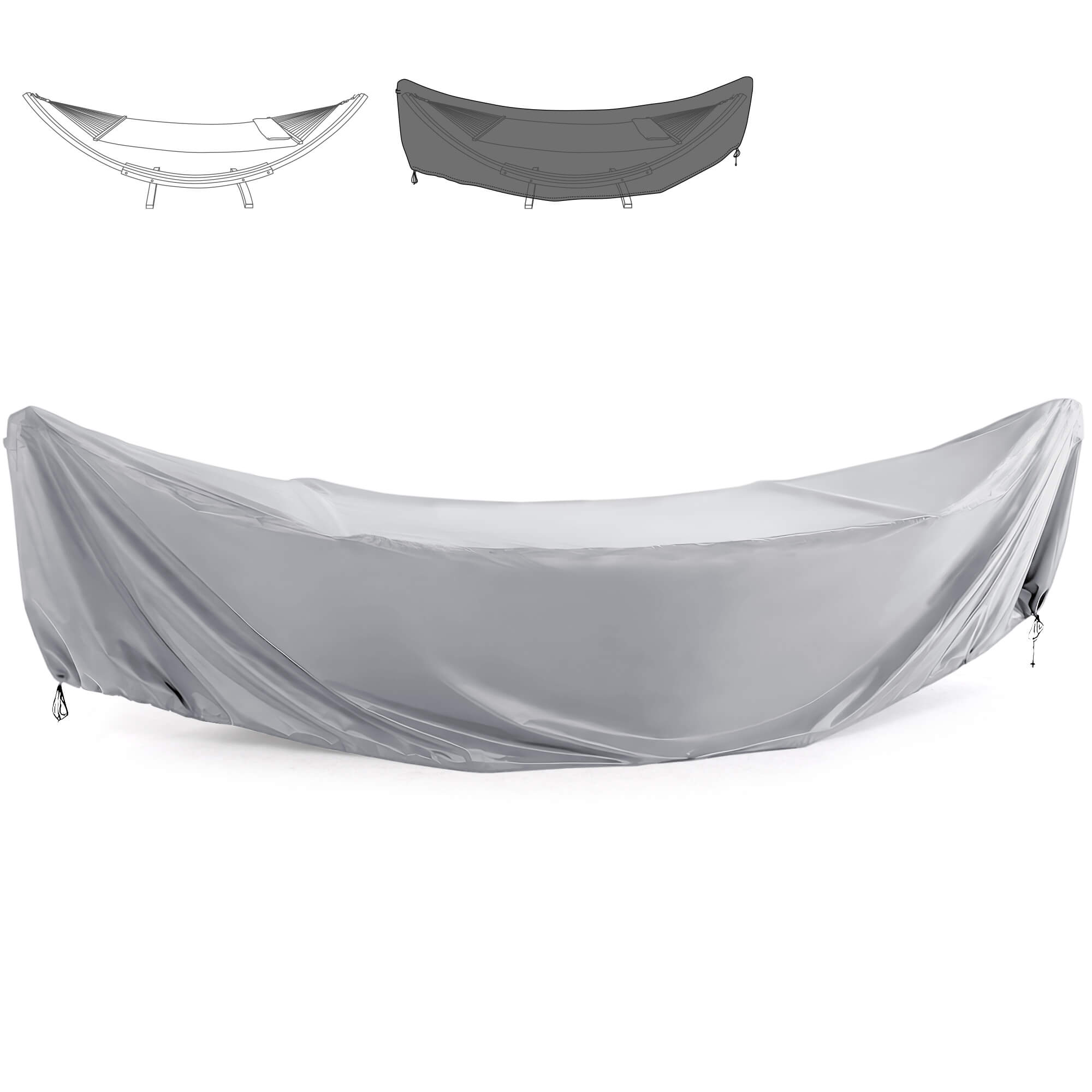 SUNCREAT Hammock Cover#size_14ft#color_gray