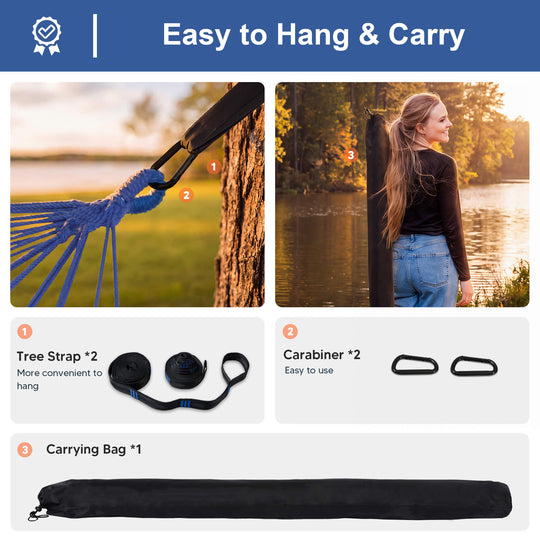 tree hammock swing#color_blue-stripe