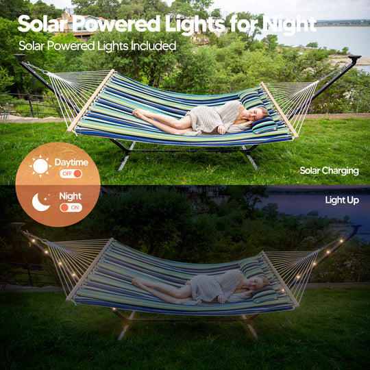 hammock with stand#color_blue-aqua