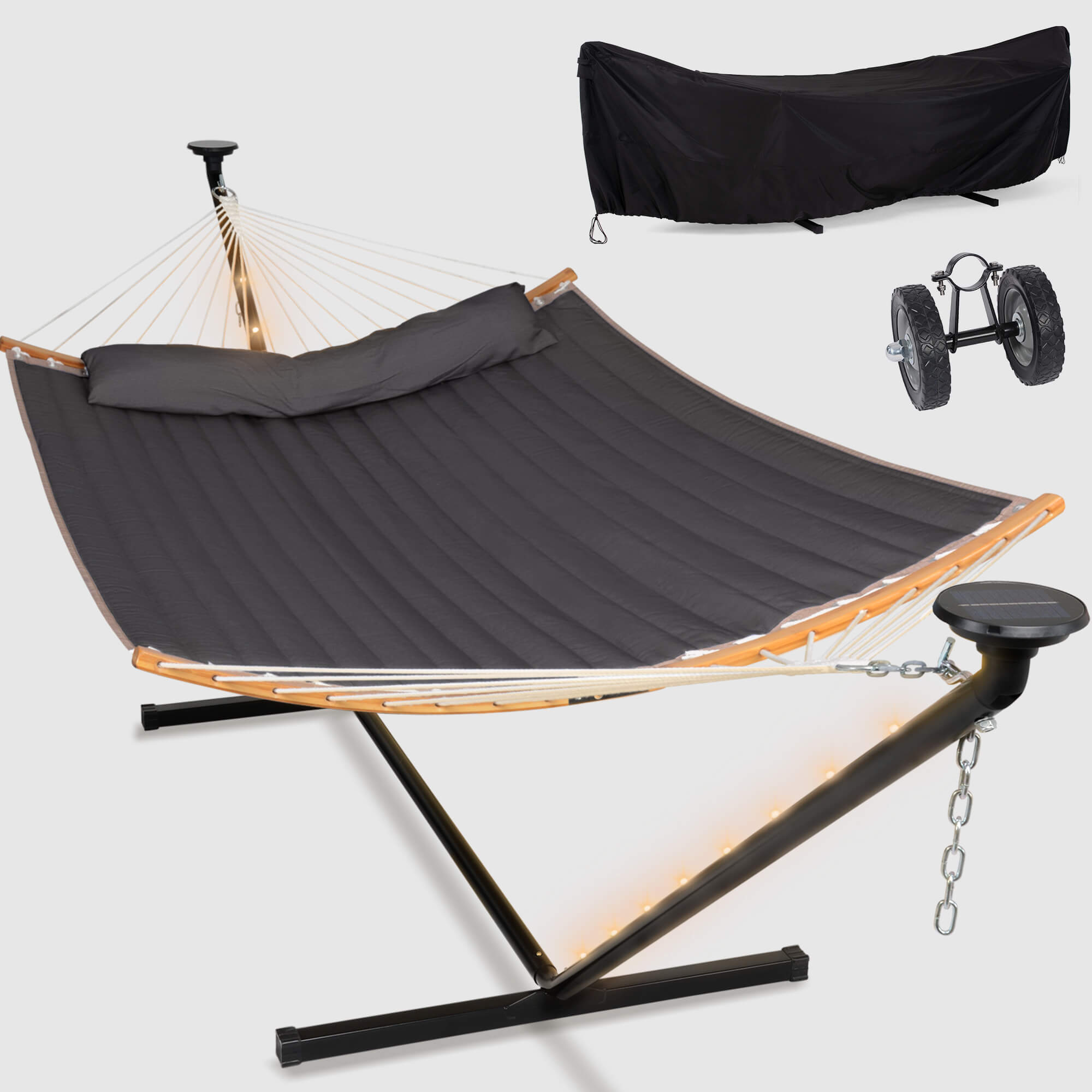 double hammock with stand  #color_dark-gray#options_combo-cover-wheel-$244.99-save-40%
