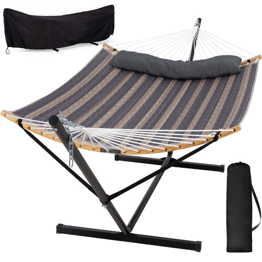SUNCREAT-Double-Quilted-Hammock-with-Stand#color_dark-gray-stripes