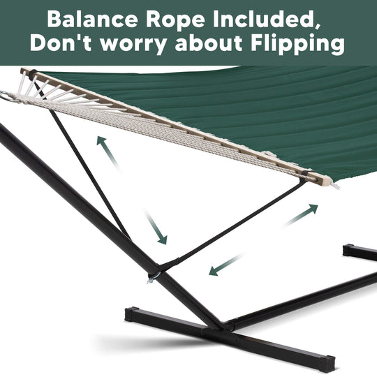 Standing Hammock with Stand#color_dark-green