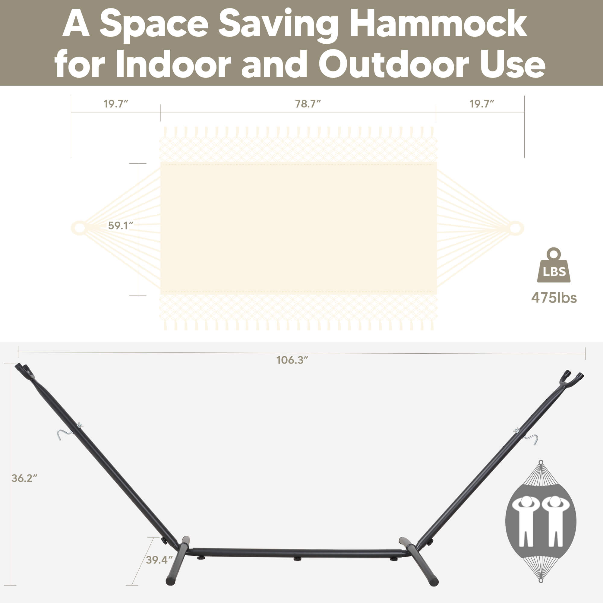 hammock with stand#color-h_beige-with-tassels