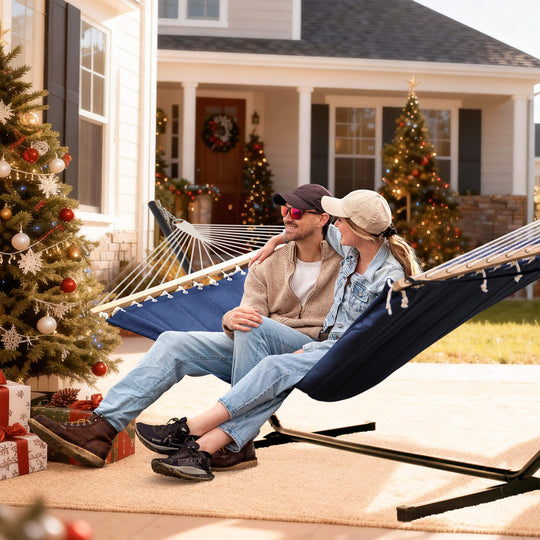 hammock with stand#color_navy