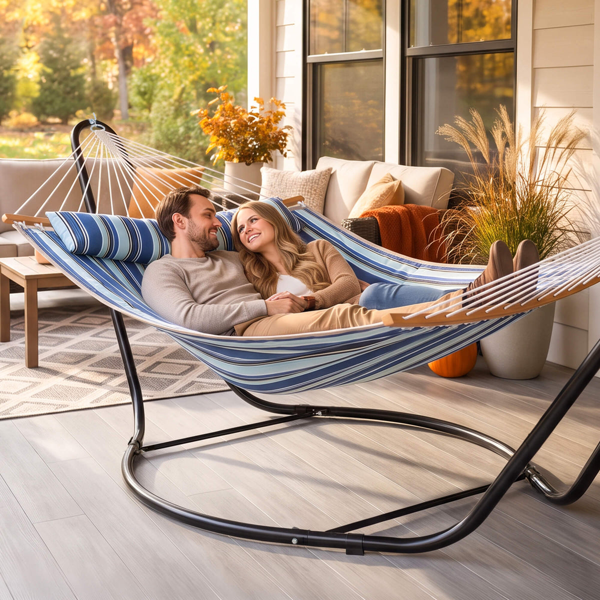 Outdoor-Heavy-Duty-Hammock-with-Stand#color_blue-stripes