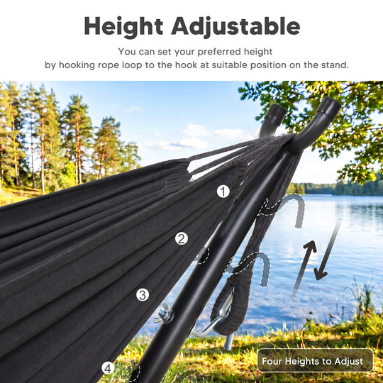 hammock with stand#color-h_dark-gray