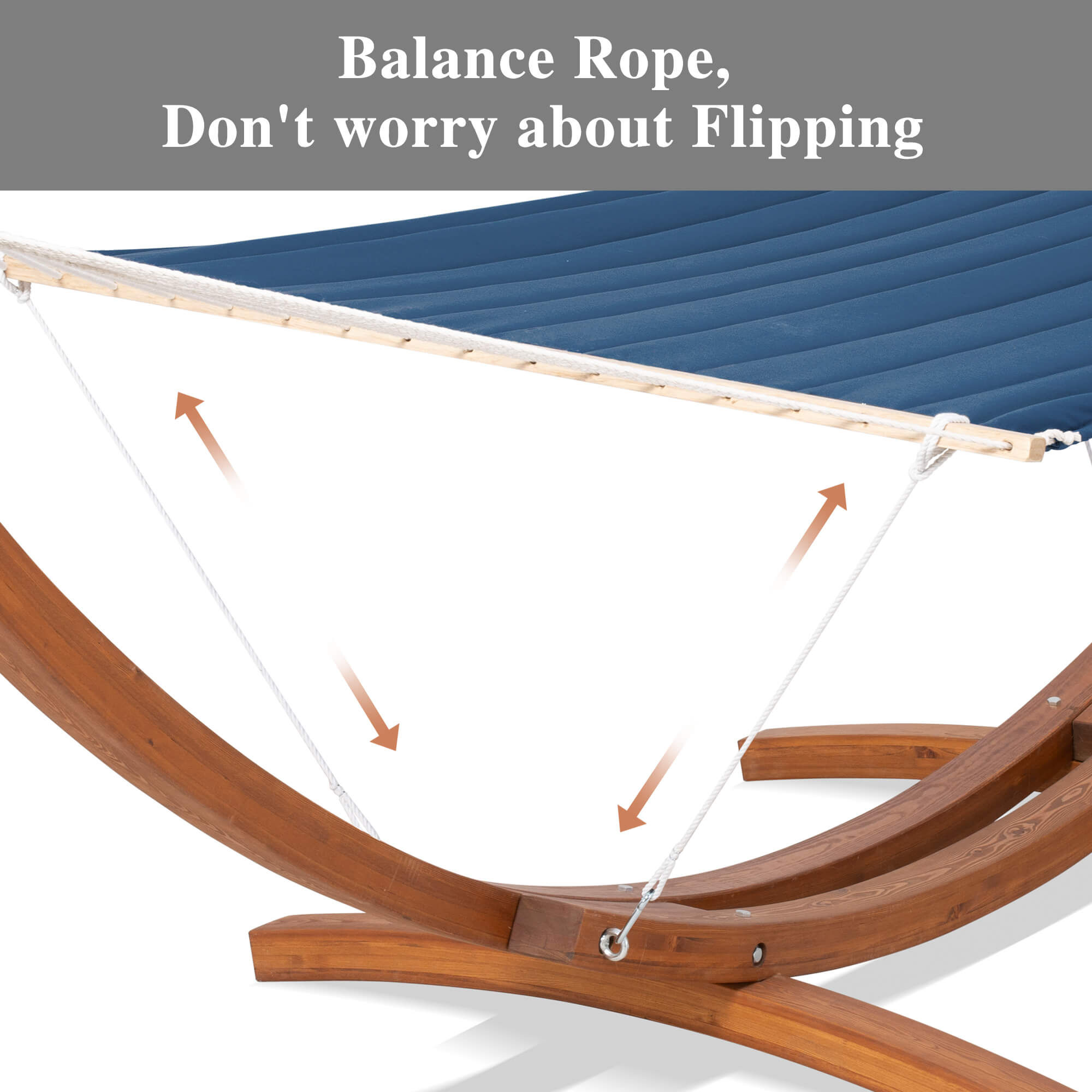 Basic Hammock double hammock with wood stand – suncreatoutdoor