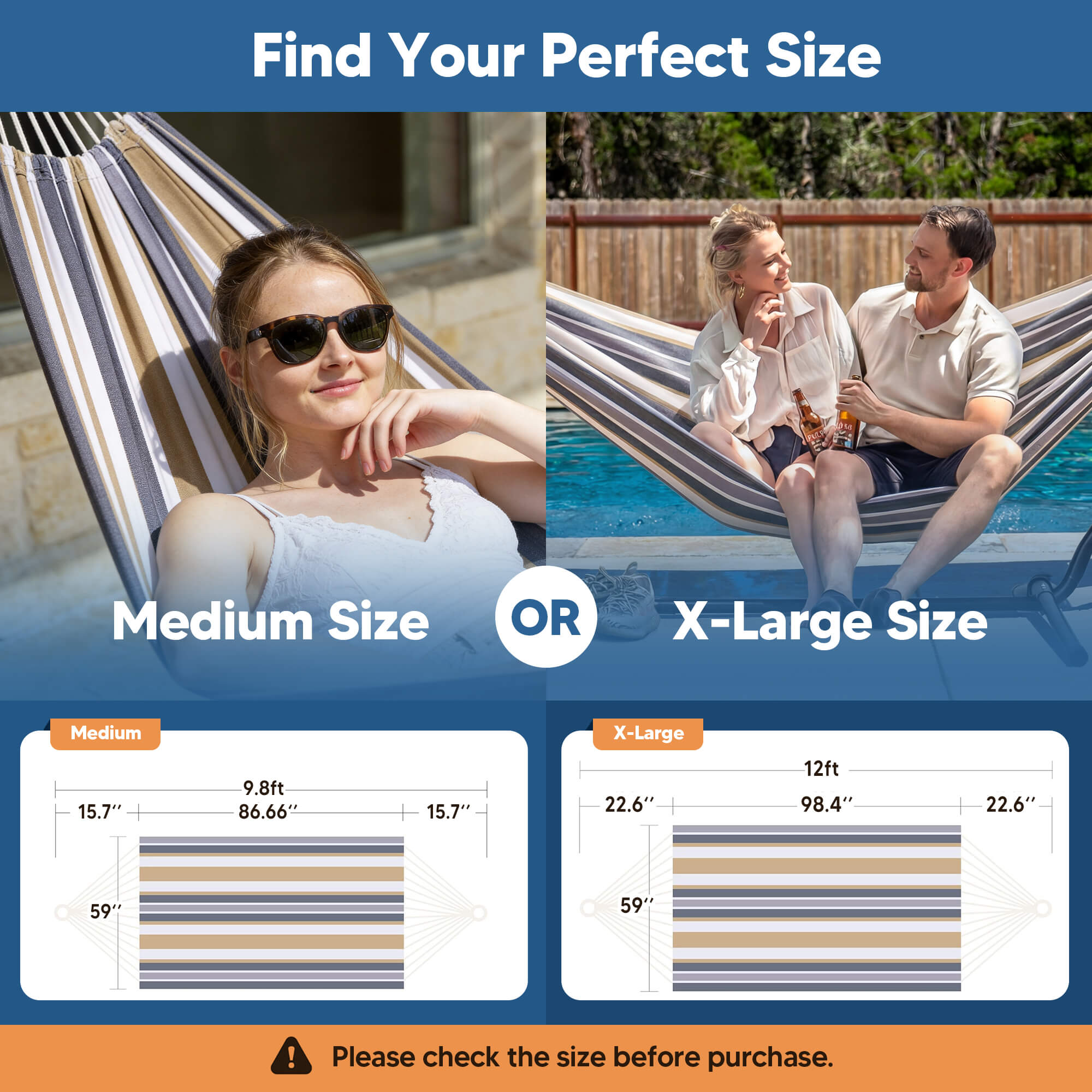 Camping Hammock for Outdoor#Color_coffee-stripes