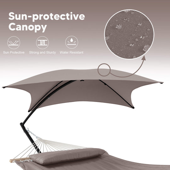 Standing Hammock with Stand#color_brown