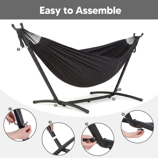 hammock with stand#color-h_dark-gray
